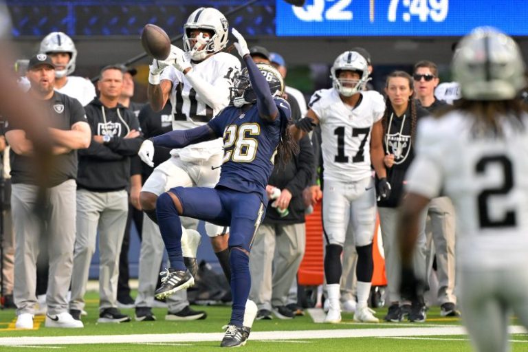 WATCH: Chargers wild tip drill INT vs. Raiders upheld after review