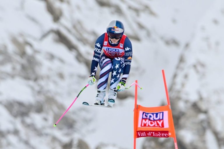 Another podium finish for Lindsey Vonn, third in Val d’Isere downhill